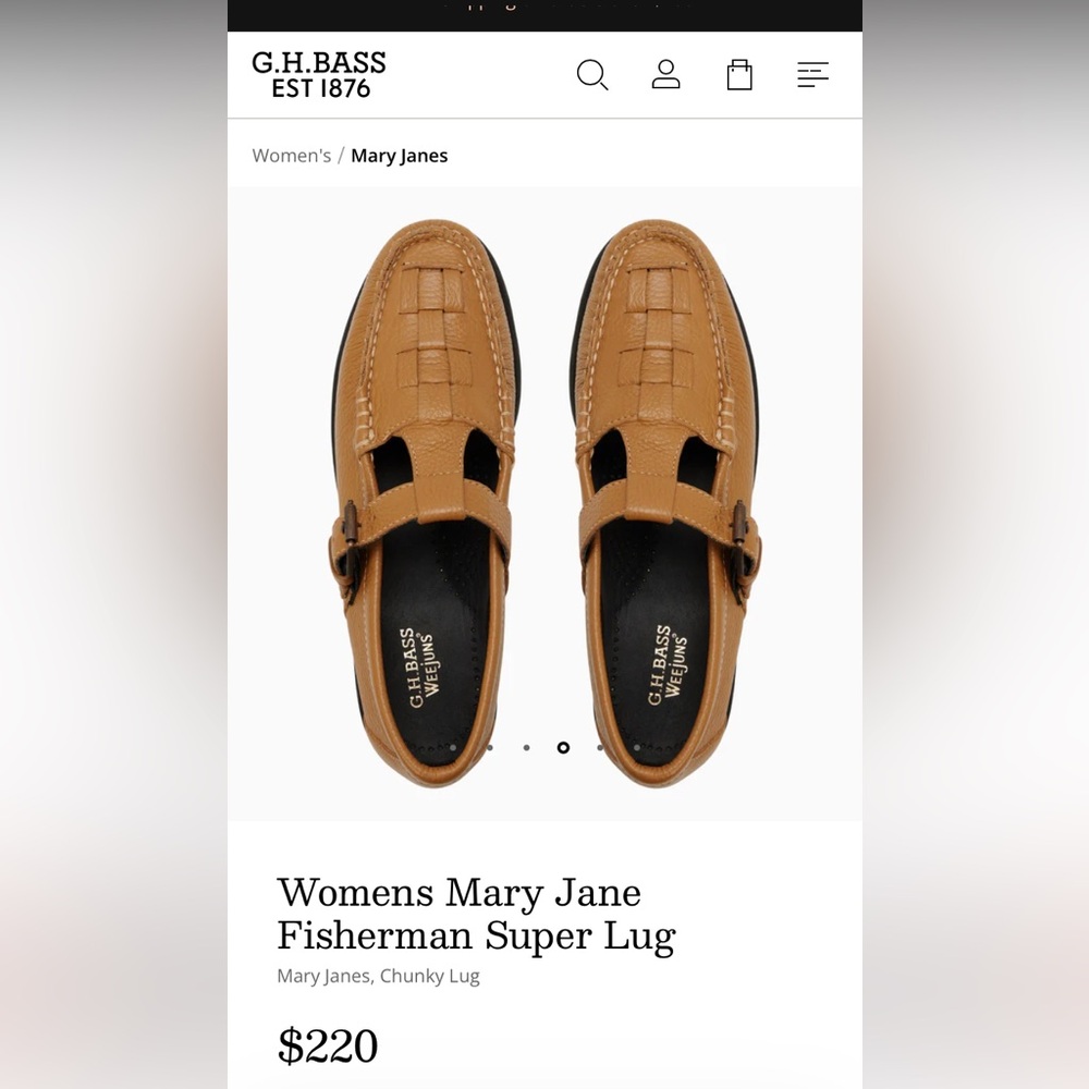 G.H. Bass & Co. Tan Lug Fisherman Loafers Maryjane’s Mary Jane shoes